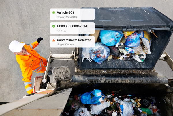 garbage collection in a truck