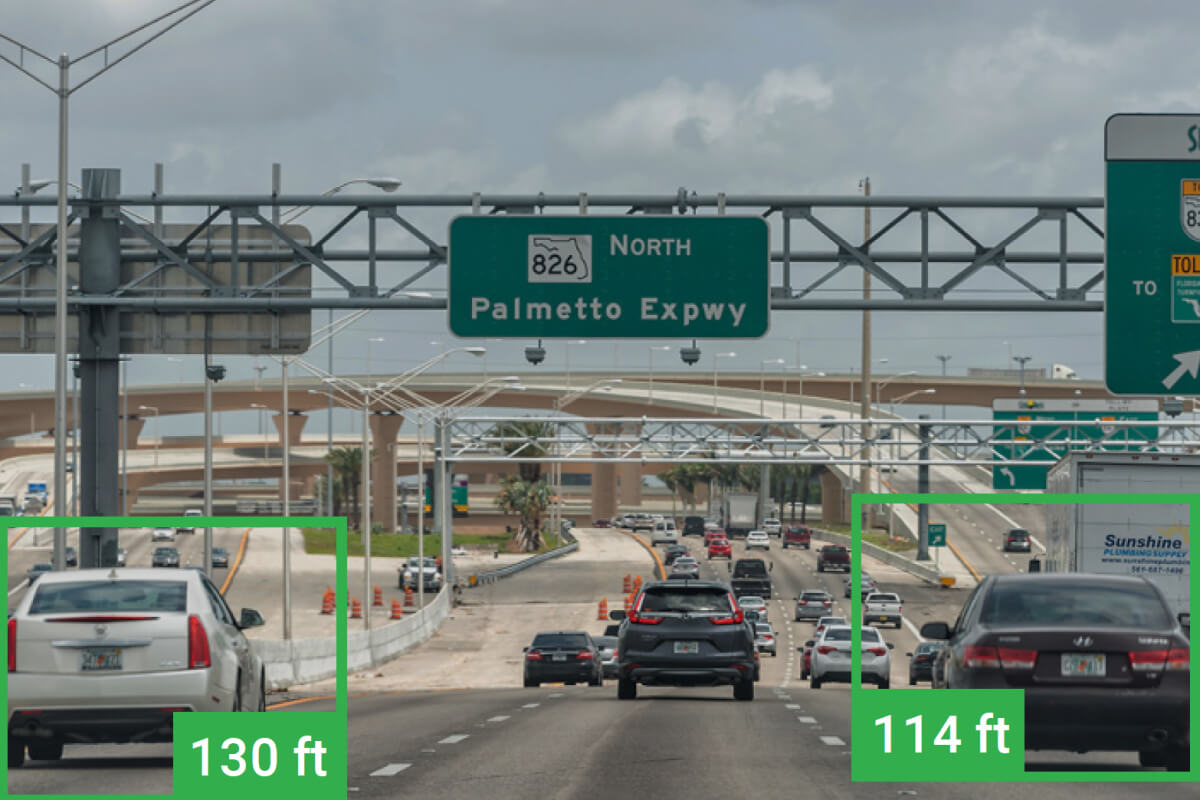 image of a highway system with overhead sign