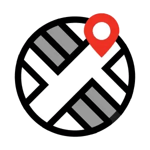 Map icon with a red location pin