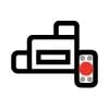 Dashcam icon with a red recording light