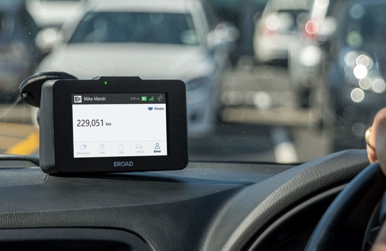 Ehubo2 on a car dashboard
