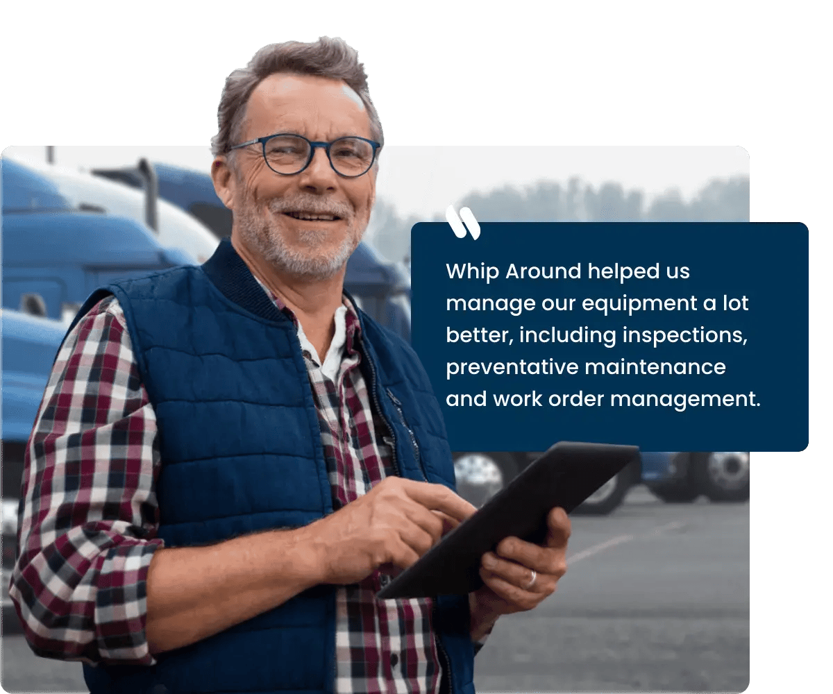 Fleet manager tablet