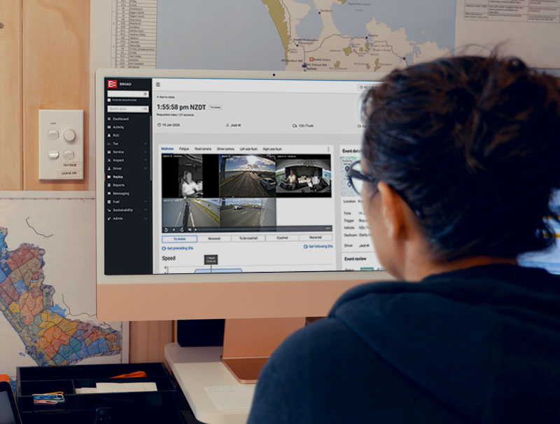 MyEROAD reporting on a desktop