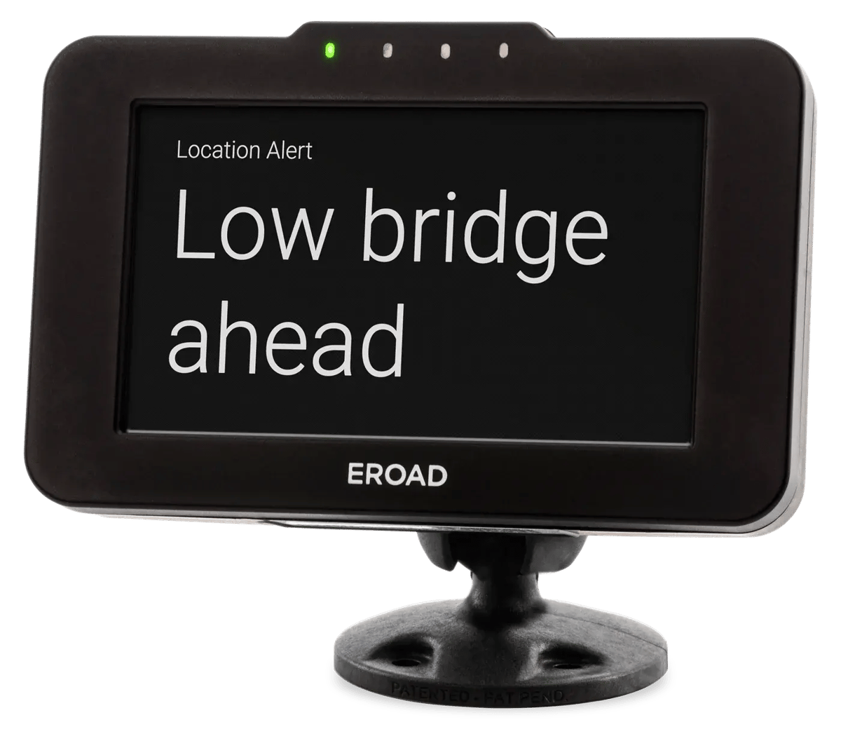 Ehubo2 screen showing a location alert that reads 