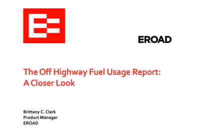 GUIDE: Off Highway Fuel Usage Report