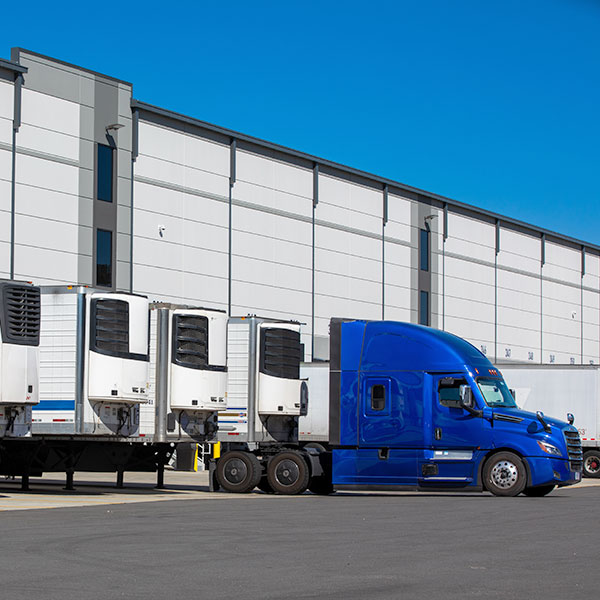 EROAD cold chain fleet management solution on a North American refrigerated trailer EROAD cold chain fleet management solution on a North American refrigerated trailer