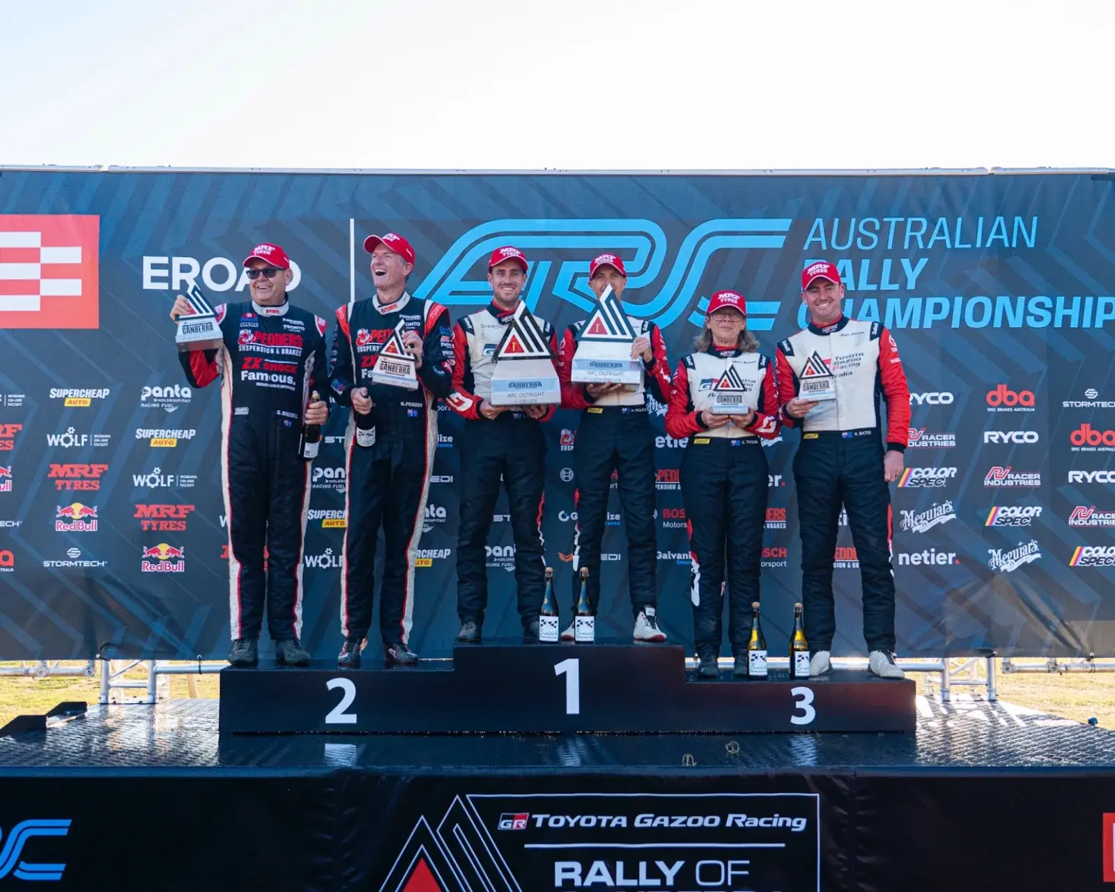 EROAD Australian Rally Championship Podium
