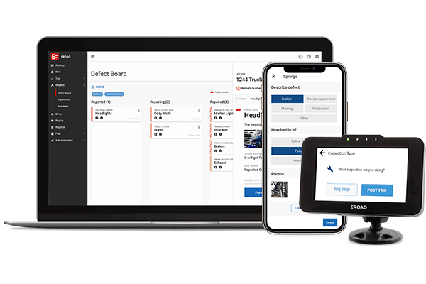 EROAD Inspect on multiple devices