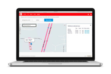 EROAD Geofence Site Activity