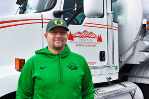 Cascade Petroleum Transportation driver and truck