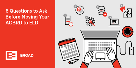 Infographic of the 6 questions to ask before starting your AOBRD to ELD transition