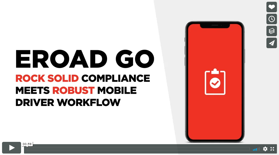 EROAD Go, Rock solid compliance meets robust mobile driver workflow, overview video, press play