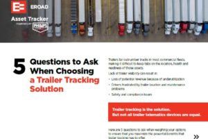 EROAD Trailer Tracker Questions to Ask Guide cover