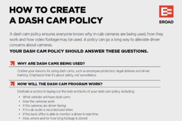 Dash Cam Policy Checklist