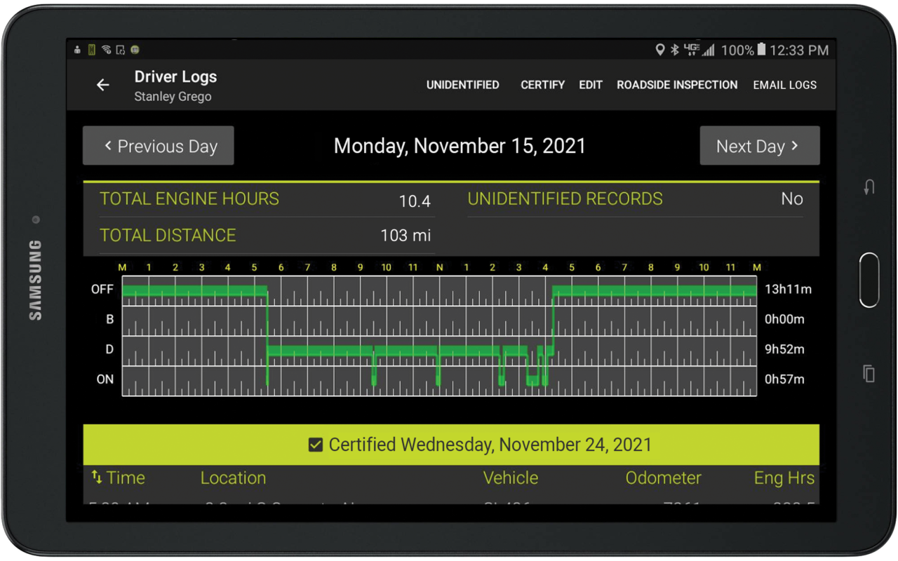 Electronic Logging Devices EROAD USA